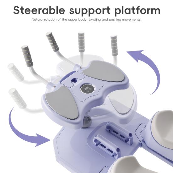 Abdominal Muscle Trainer Adjustable Weight Loss Crawling Trainer, Spine Twist And Stretch Equipment for Core Strength & Back Relief, Lower Support