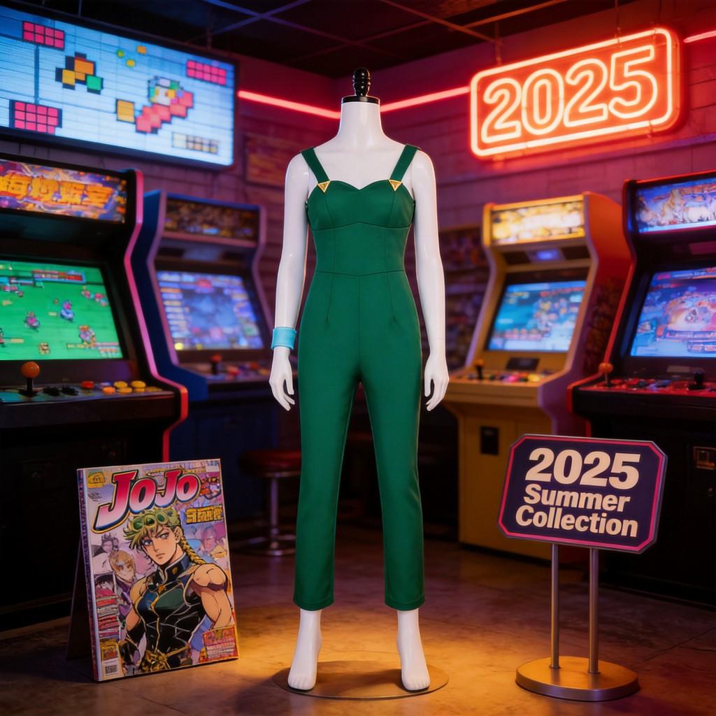Costume de Cosplay Foo Fighters Jojo Stone Ocean en Polyester Spandex pour Jeu de Rôle Anime