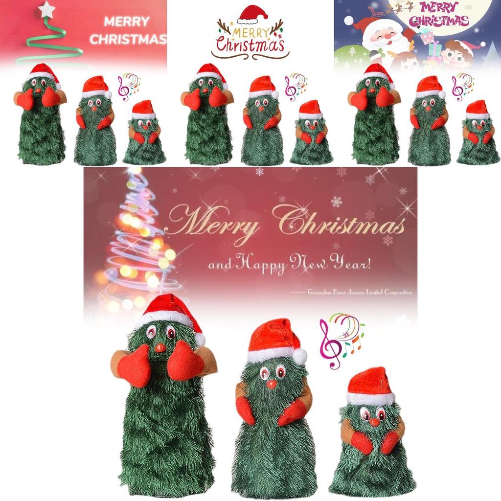Fun Rotating Christmas Tree Electric Singing Dancing Toy For Kids Festive Decoration