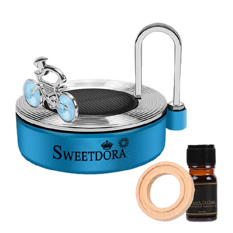 

Automotive Essential Oil Aromatherapy Diffuser Air Fresher Solar Energy Rotating