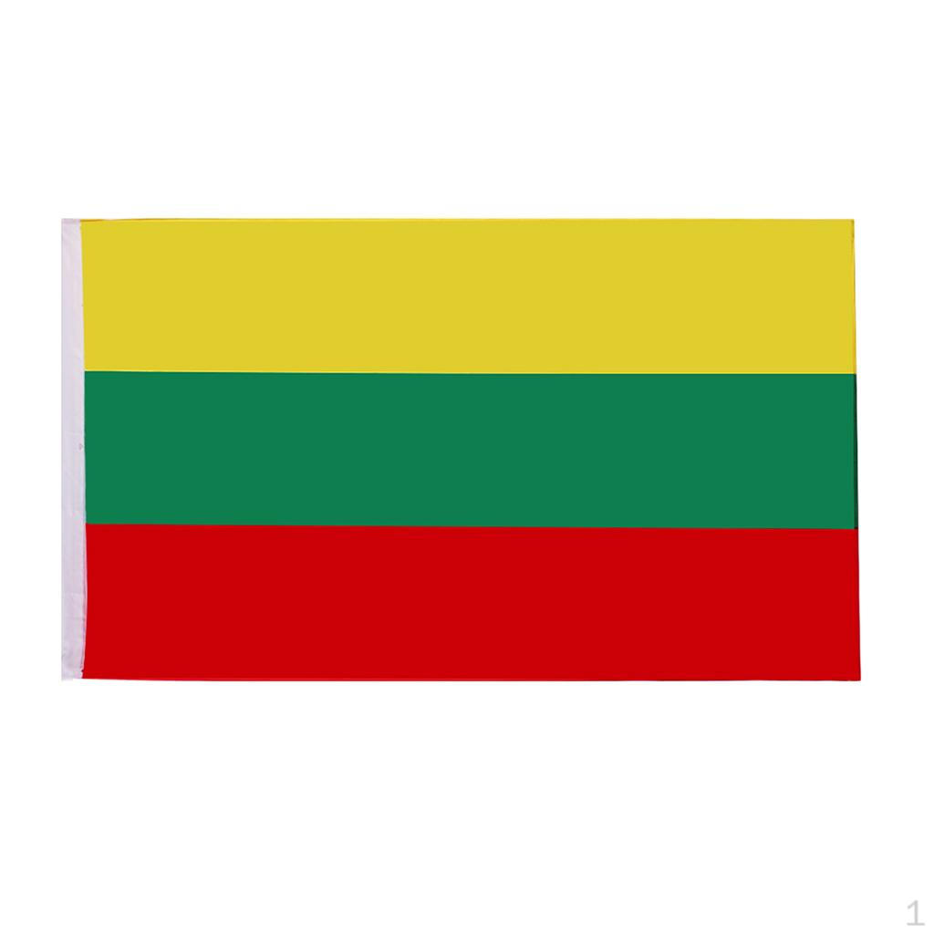 

35x59 дюймов Национальный подвесной баннер Декорация для парада Сигнальные флаги для дома и сада Фестиваль Yellow Green Red