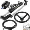 Hydraulic Boat Steering Kit, 300HP Hydraulic Steering Helm Pump, Aluminum Alloy Steering Cylinder