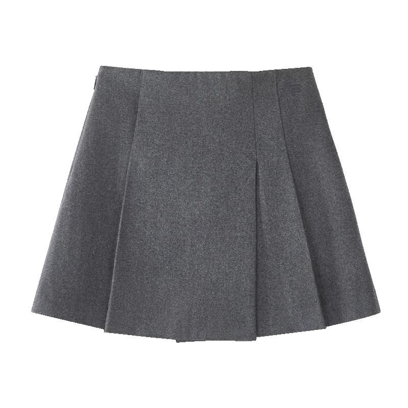FILA FUSION Pleated Wool Blend Skirt L