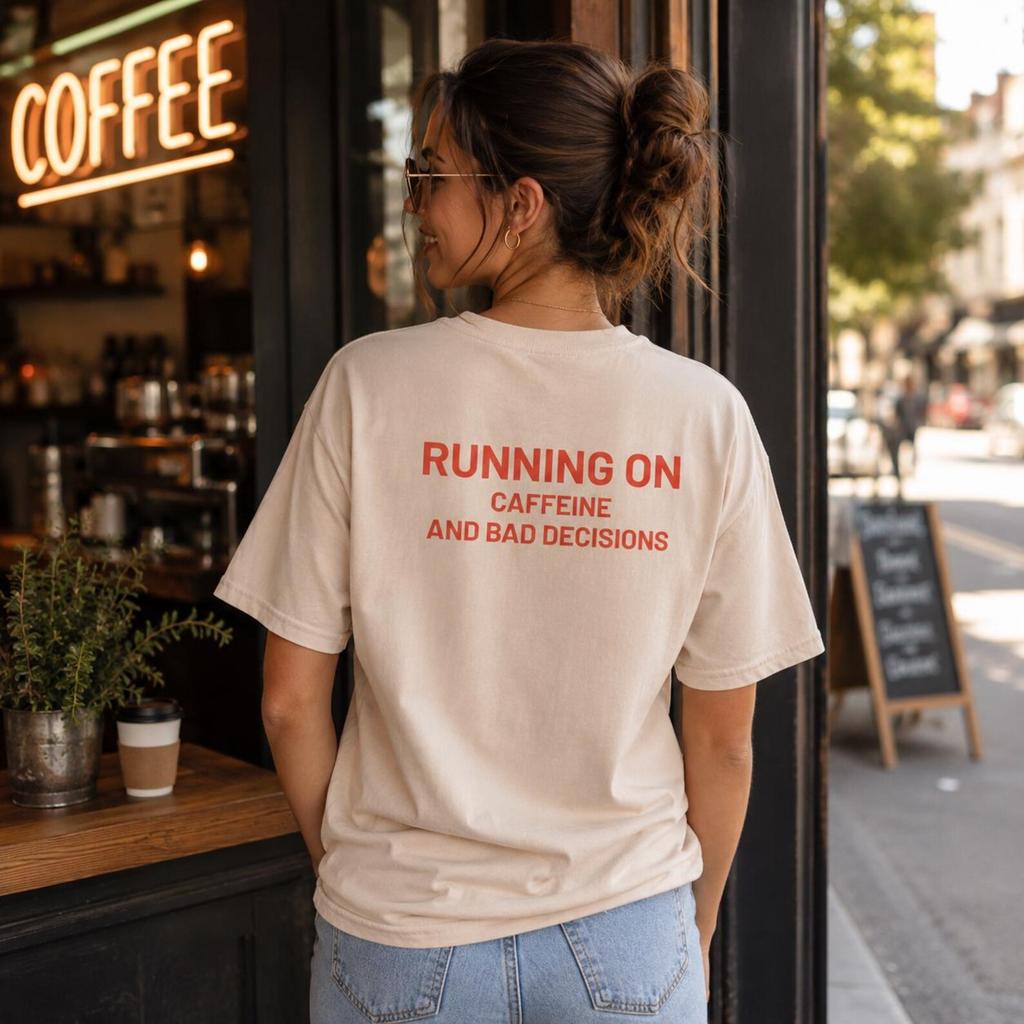 Running on Caffeine and Bad Decisions T-Shirt