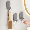 Punch-Free Adhesive Oval Wall Hook Multi-Purpose Hole-Free Wall Hook For Door Wall Hanging