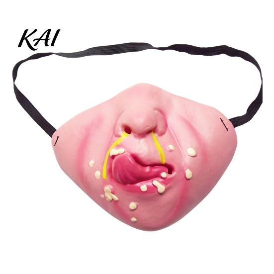 Dog Masque for Halloween Funny Masque, PU Foam Scary Pet Face Costume, Realistic Mouth Cute Dress Up with Elastic Band Up, Holiday Party, Photo Props