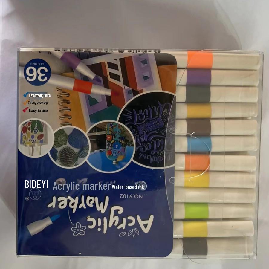 Acrylmarker Stiftset: 12/24/36/48/60 Schnelltrocknende Aquarell-Highlight-Marker