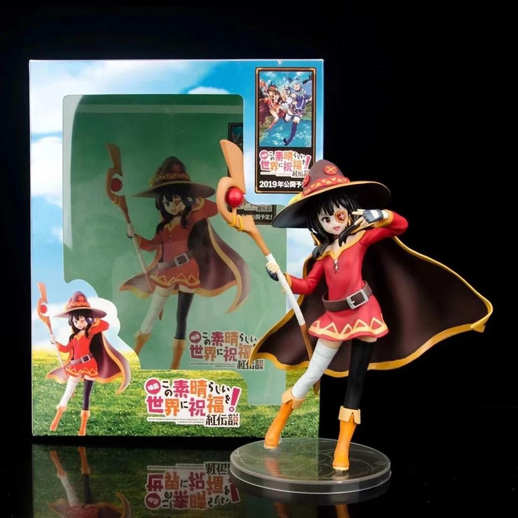 20CM KonoSuba God's Blessing on This Wonderful World Anime Figure Megumin Figures Cute Statue Collectible Model Toys