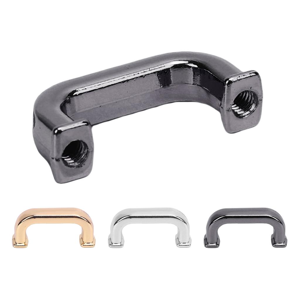 20 Pcs Arch Bridge Buckle Square 17x8x5mm Alloy D Ring Connector Buckle with PH Screws for Bag Handb