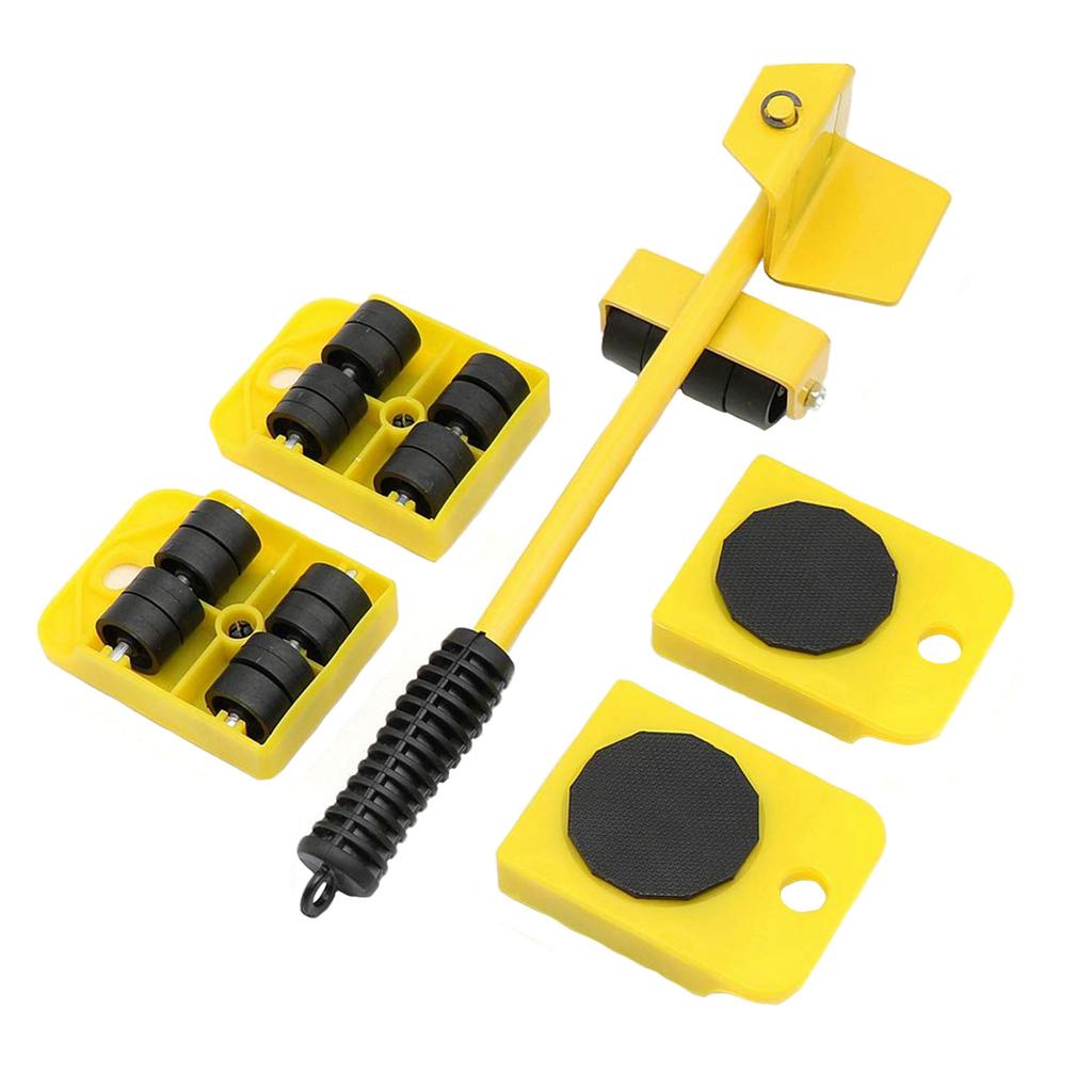 Furniture Mover Tool Set Heavy Stuffs Moving Roller With Bar Furniture Mover Lifter With Wheel Professional Moving Too