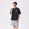 New MLB MONOGRAM Collection New York Yankees SS25 T Shirt Unisex Charcoal Gray 3ATSM0953-50CGS
