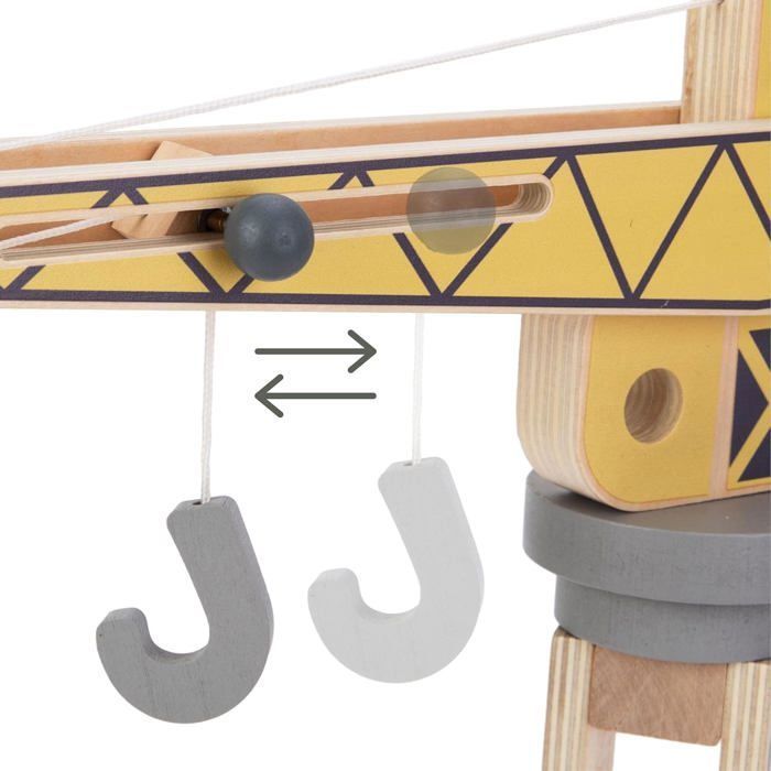 Jeu D'imagination - Mamabrum - Chantier De Construction En Bois - Grue Mobile - Multicolore - 3 Ans Et Plus