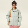 Mens Winter Thick Puffer Jacket Loose Streetwear Casual Warm Coat Solid Color