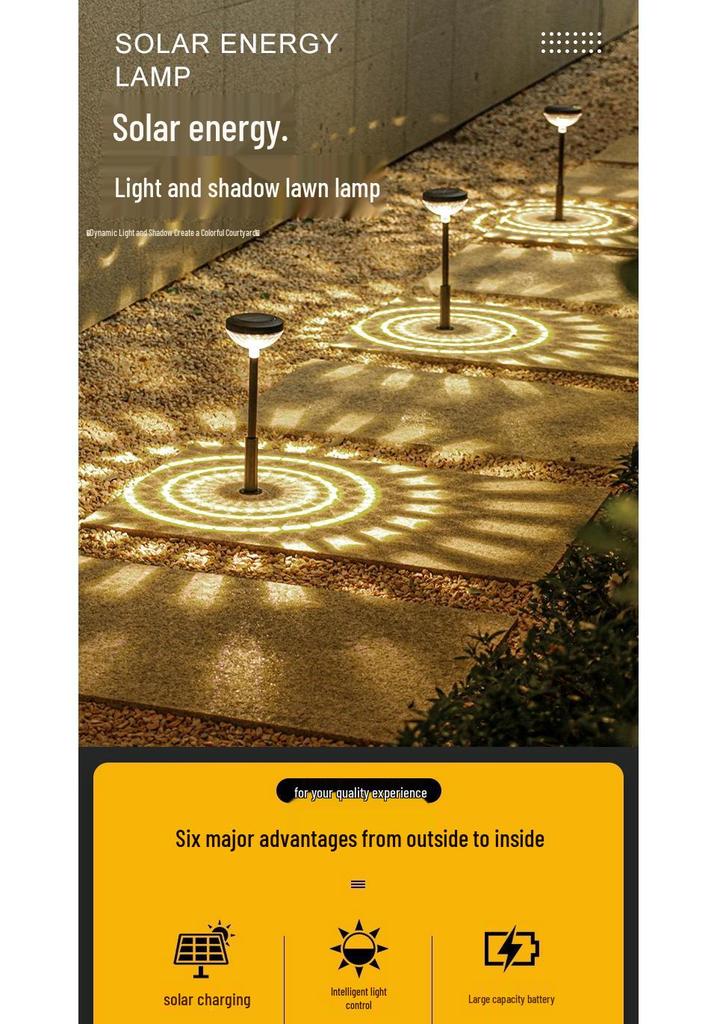 Waterproof Solar Courtyard Lawn Light for Outdoor Garden Decoration