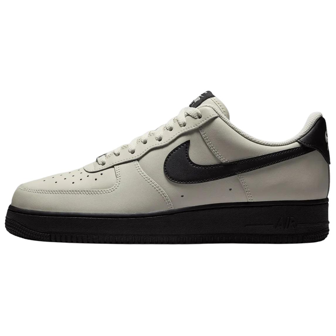 Nike Air Force 1 07 Light Bone Black Unisex Sneaker Creme FJ4146-005 43