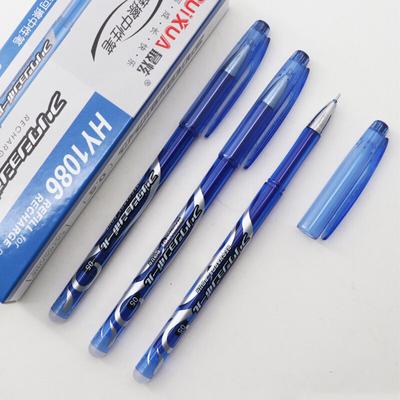 12 pezzi/set penna cancellabile lavabile cancellabile ricarica 0,5 mm penna gel inchiostro blu/nero ricarica cancellabile scrittura per scuola ufficio cancelleria