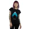 DC Comics Womens/Ladies Aquaman Ocean Logo Cotton T-Shirt