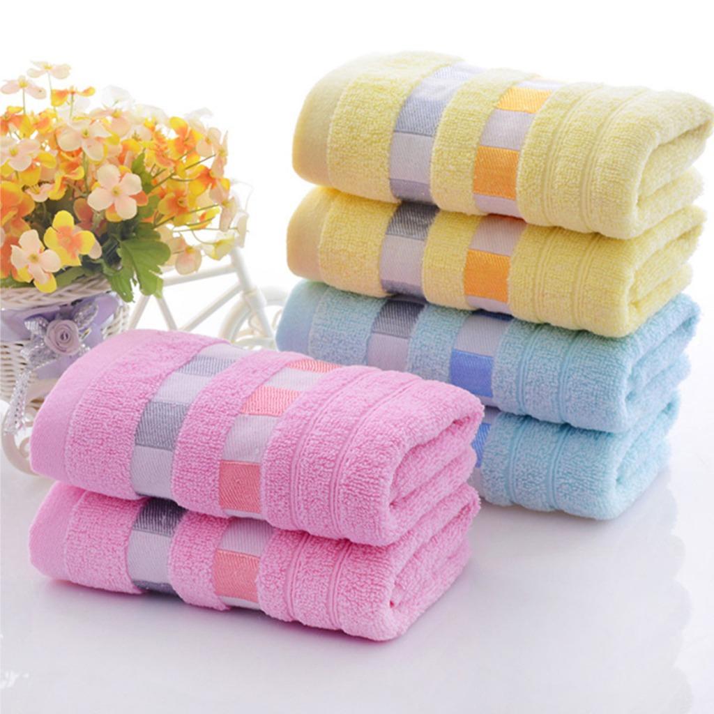 100%Cotton Thickened Face Towel Absorbent Pure Hand Wash Hair Shower Double Side Soft Microfiber Towel Bathroom Family Hotel