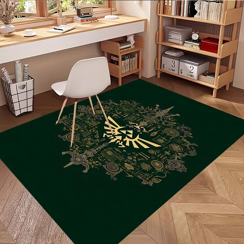 The Legend of Zelda Print Rug, Washable Floor Carpet, For Entryway Dorm Laundry Room Office Study, Home Decor Birthday Christmas Gift