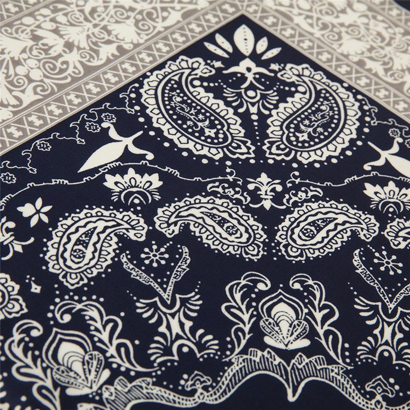 Women's Square Scarf Paisley Print Silk Feel Lightweight Ethnic Pattern Fashion Accessory Head Wrap Neck Shawl Gift