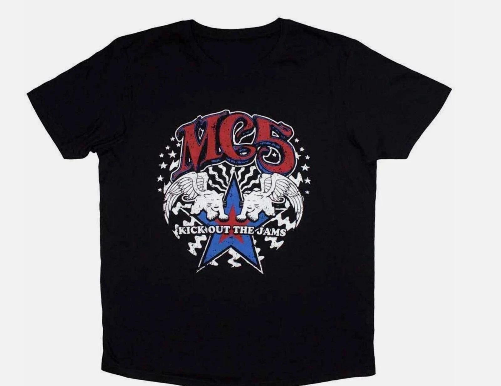 Kick Out The Jams MC5 Band Shirt Classic Black Unisex S-5XL S