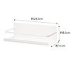 Yamazaki Magnetic Spice Rack, White, Approx. W24.5 x D11 x H8.5cm, Plate, Kitchen Rack, Seasoning Rack, Kitchen Storage, Product Number 2410
