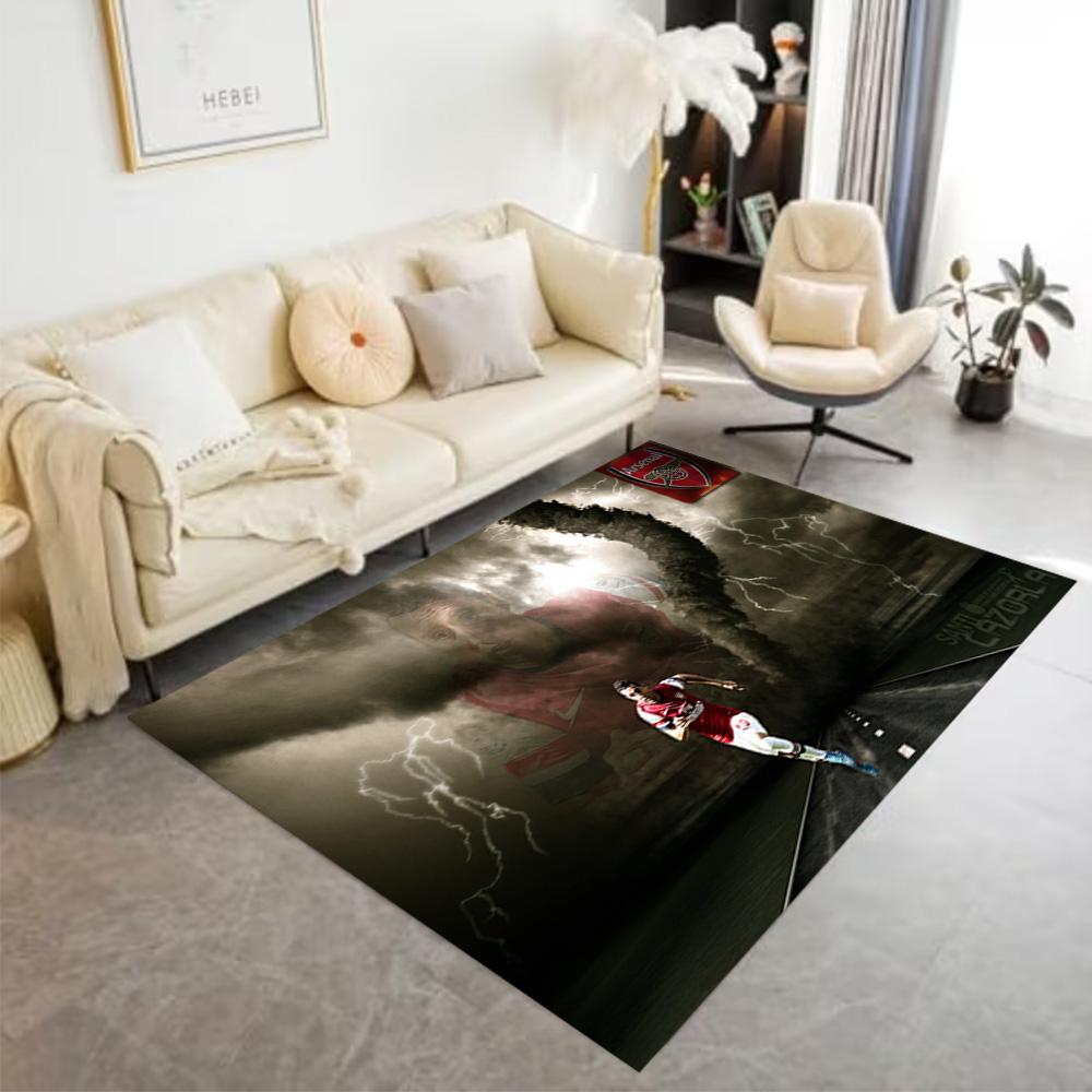 Santi Cazorla Arsenal Legend Floor Rug Office Rug Suitable for Game Room Balcony Playrooms Living Rooms Antislip Carpet Anime Office Decor