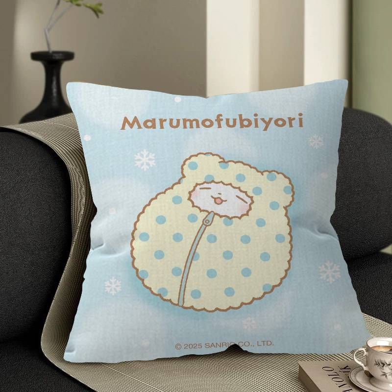 

MMarumofubiyori MMop Pillowcase toon Gift Cushion Cover Bedroom Home Sofa Chair Seat Decor pillow case 30x30 cm