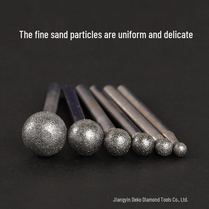 Durable Ball-Shaped Diamond Grinding Head for Stone Engraving and Jade Carving
