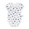 MIKI HOUSE HOT BISCUITS Short Sleeve Body Shirt Set (Pullover Style) 2-Piece (90cm, Blue) 74-9930-574