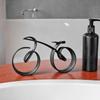 Black Wireframe Bike Metal Sculpture Iron Cycling Themed Desktop Decor  Living Room Shelf Ornament