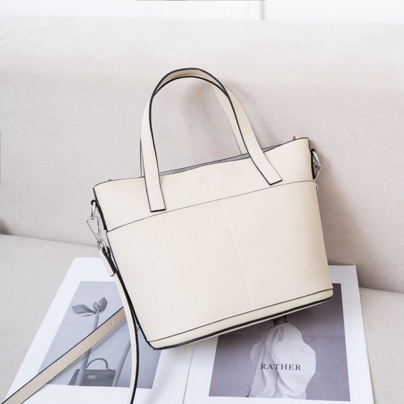 Portable Fashionable Leather Women s Bag All-matching Crossbody TOGO Top-layer Cowhide Large-capacity Tote 99012