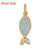 Marine Organism Sea Horse Turtle Fish Conch Shell Starfish Charm Pendant,Real 8K Gold Plated Zircon Jewelry Finding Supplies S05