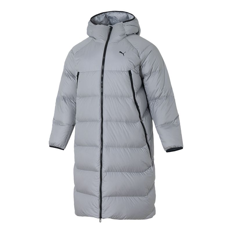Puma Мужской пуховик с капюшоном, ветрозащитный, теплый, длинный, 691080-63 2XL