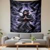 Naruto Itachi Uchiha Anime Wall Tapestry Akatsuki Cloak Crows Mist Sharingan Manga Background Decor for Bedroom Dorm Gift