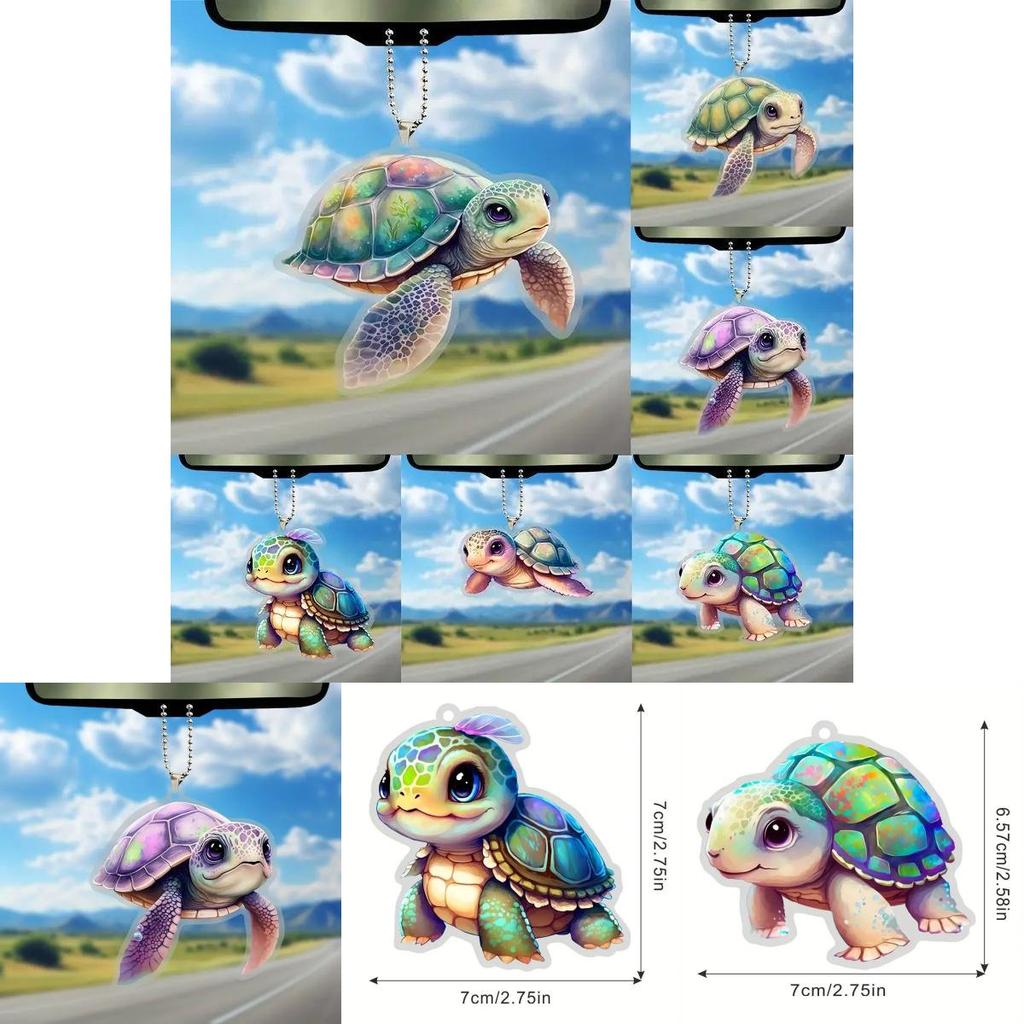 Vibrant Acrylic Auto Hanging Ornament Chic Cartoon Design For Home And Car Decor