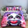 Cute Panda-Themed Gift Set Exquisite Three-Piece Bedding Set Gift For Kids And Adults