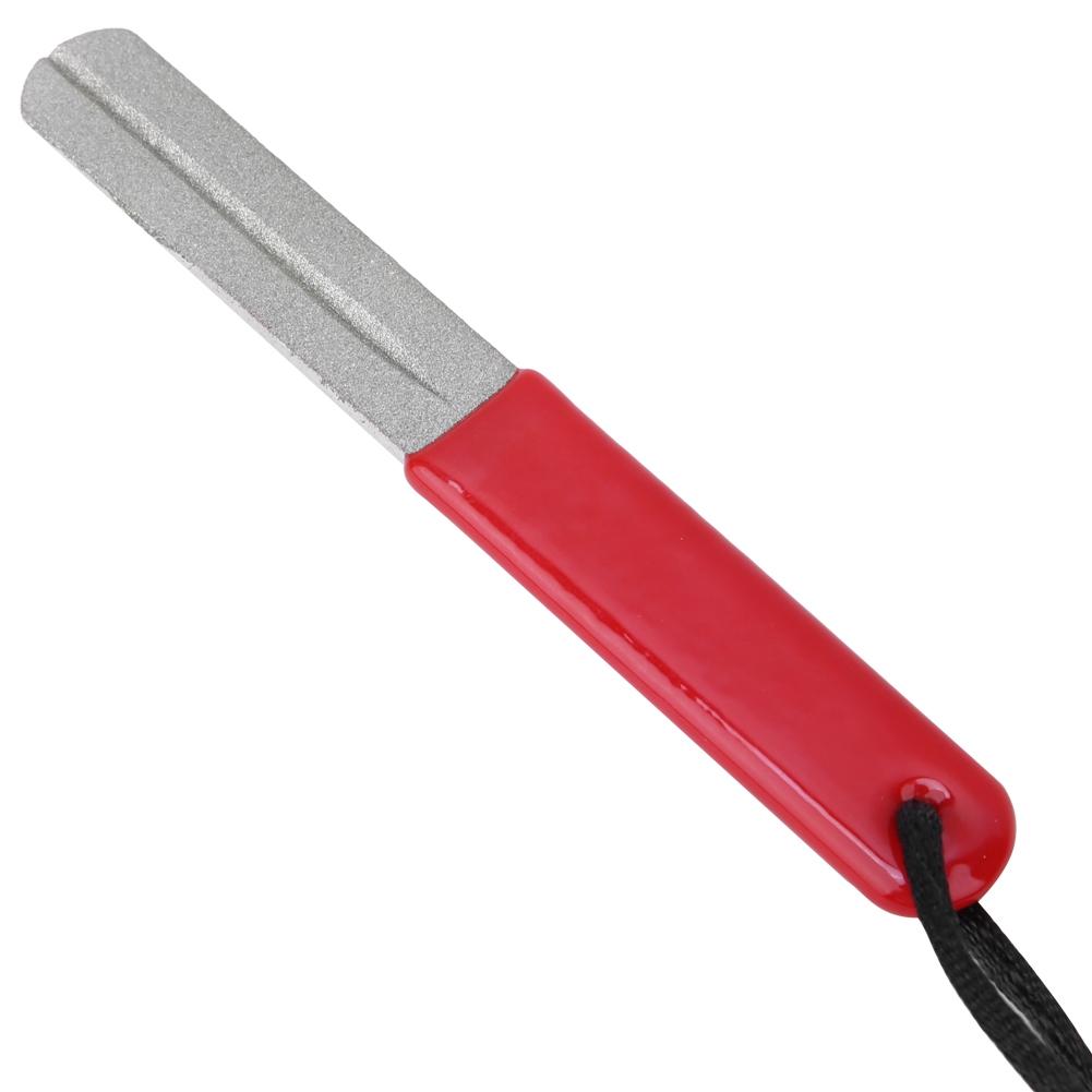Outdoor Pocket Diamond Fish Hook Knife Sharpener Sharpening File Fishing Tool Accessory