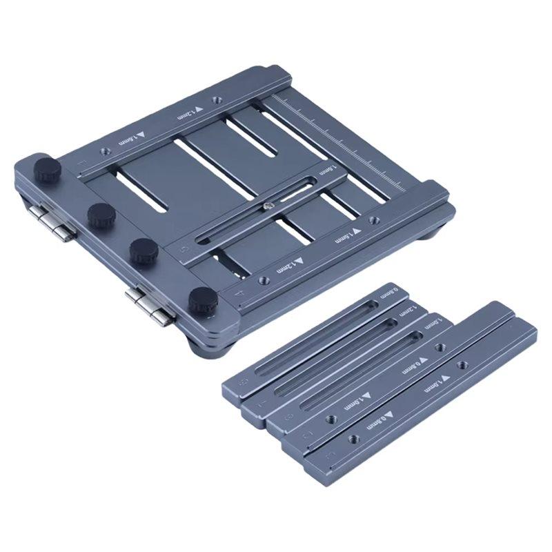 

A34R For PCB Assembly For Double-Sided SMT- Version CNC Solder Paste Stencil Fixture-Mini Steel Stencil Printing Jig сірий колір