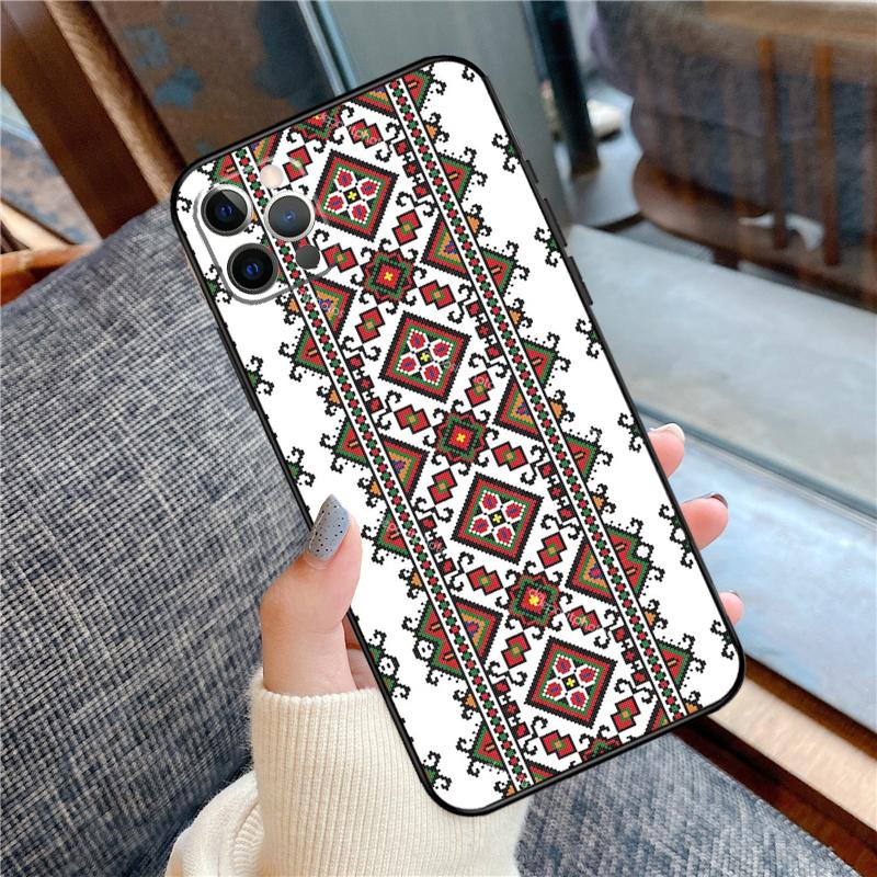 Ukraine Ukrainian embroidery Phone Case For iPhone 16 15 13 12 11 14 Pro Max 12 13 mini XR 15 16 Plus 16e Cover Shell