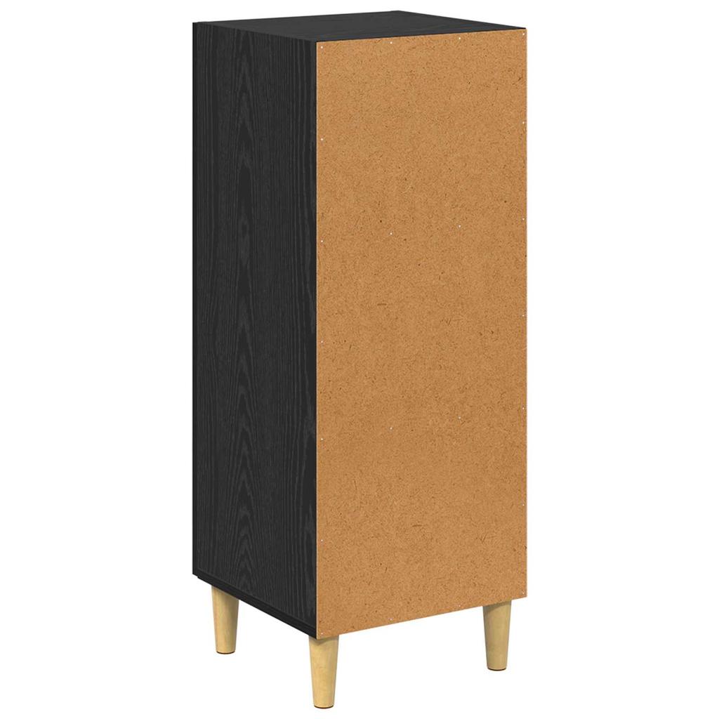 Sideboard Black Oak Effect 34.5 X 34 X 90 Cm Engineered Wood