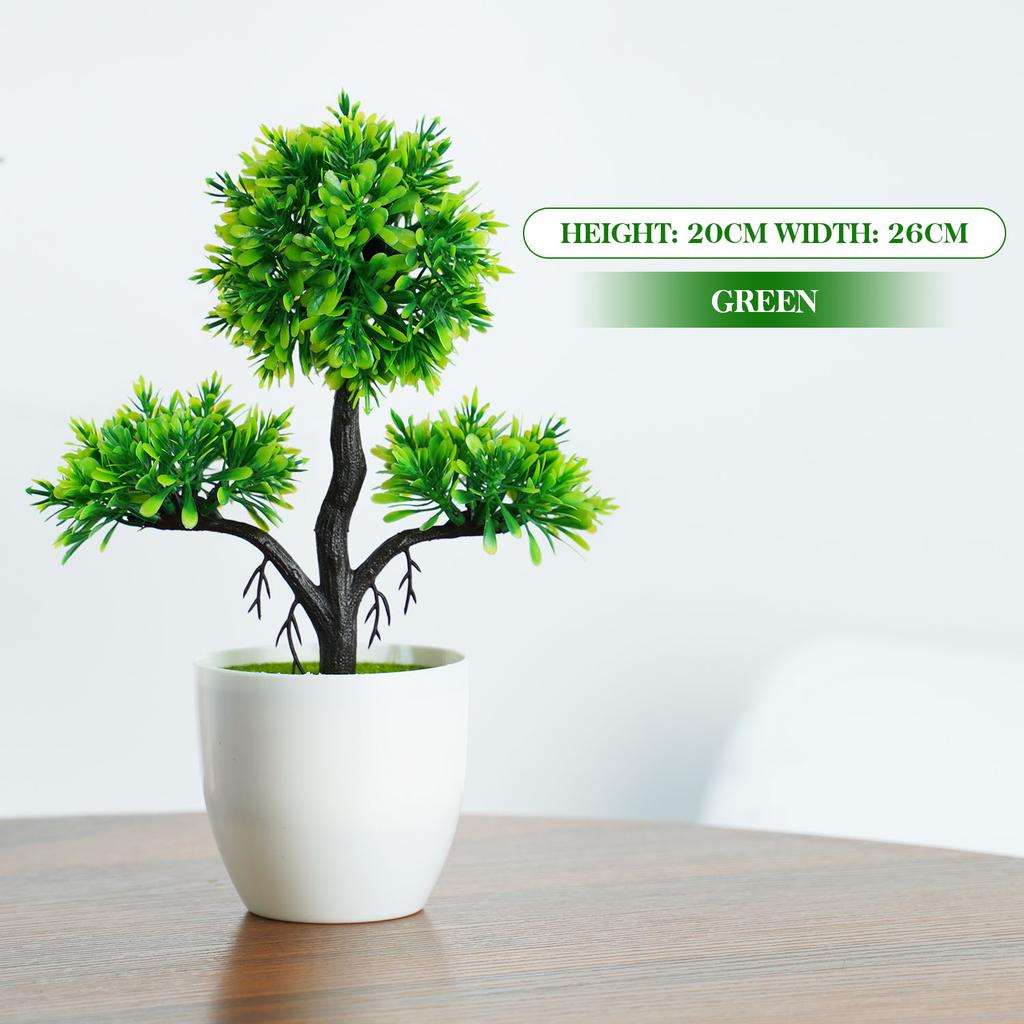 Künstliche Pflanzen Bonsai Kleiner Baum Topf Kunstpflanze Blumen Topfpflanzen Ornamente für Zuhause Zimmer Hotel Garten Tisch Offizielle Dekoration