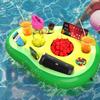 Bouée gonflable de piscine d'été avec porte-gobelet refroidisseur Avocat Ananas Palmier, Transat flottant pour piscine extérieure fête de plage