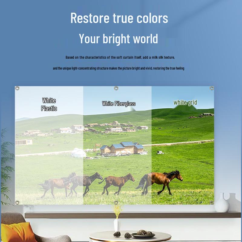 Photonenvorhang Hochverstärkungs-Weitwinkel-Anti-Licht-Projektionsleinwand für Innen/Außen