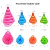 Portable Folding Silicone Funnel for Kitchen Liquid Dispensing