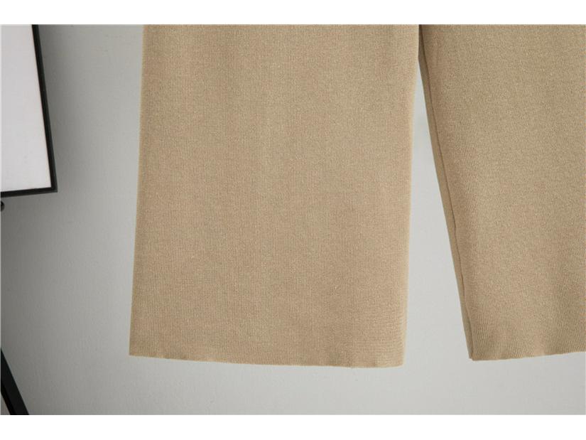 Herbst/Winter 2025 Damen Farbblock-Pullover & Strickhosen Set - Lässige Eleganz