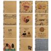 Hand-Painted Homemade Family Recipe Book - DIY Handwritten Kraft Paper Album
