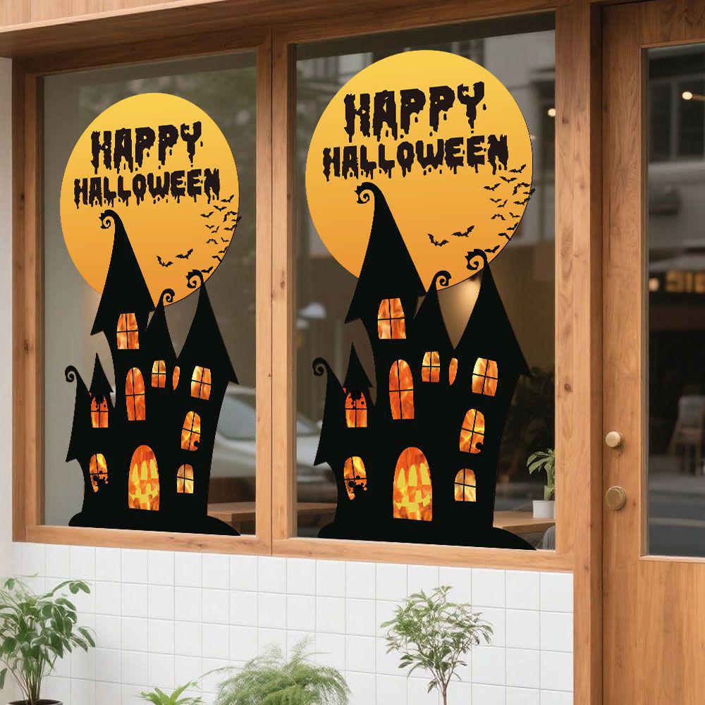 

Halloween Black Ghost Stickers for Festive Decorations - Perfect for Doors and Windows Extra Small