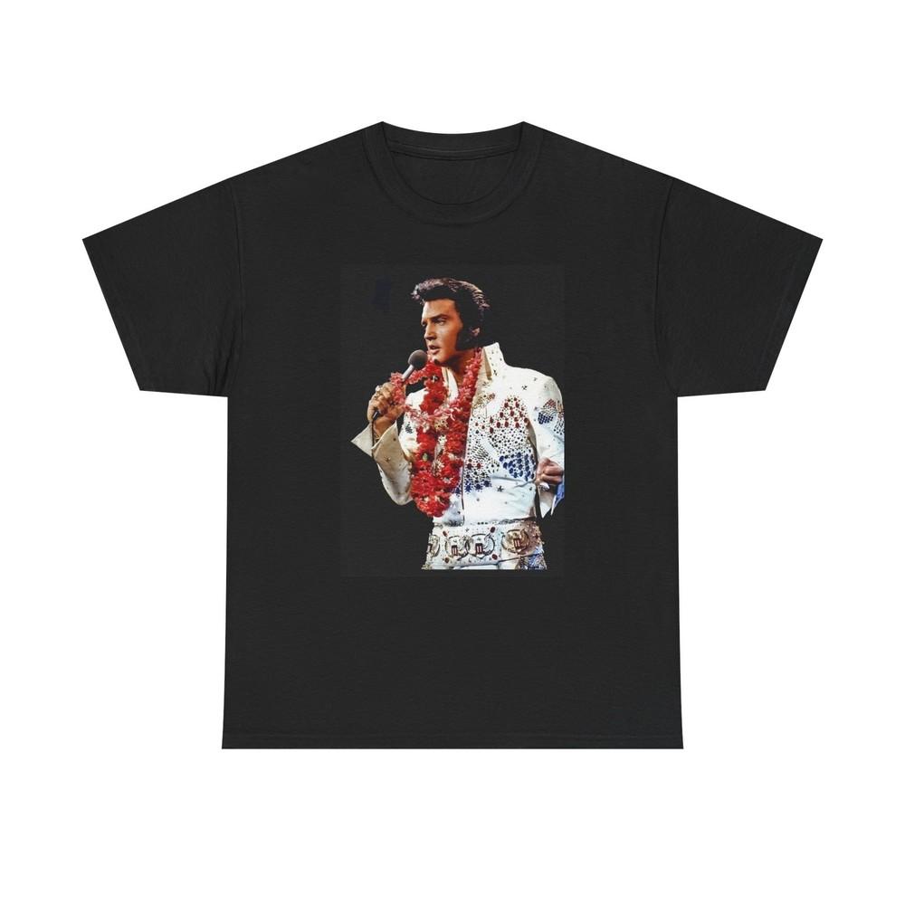 Elvis Presley Tshirt Vintage Nashville The King Merch Unisex On Stage Las Vegas Unisex T-Shirt S