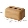 1Pcs with Spring Inside Tissue Box Large Capacity Napkin Dispenser Tissue Storage Box Shell Wood Grain Plastic Paper Box Holder